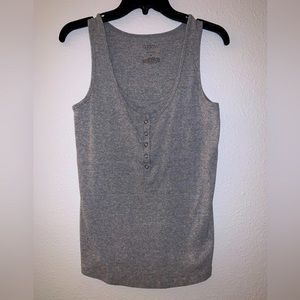 A:glow Maternity Nursing Tank Size Medium- Grey striped